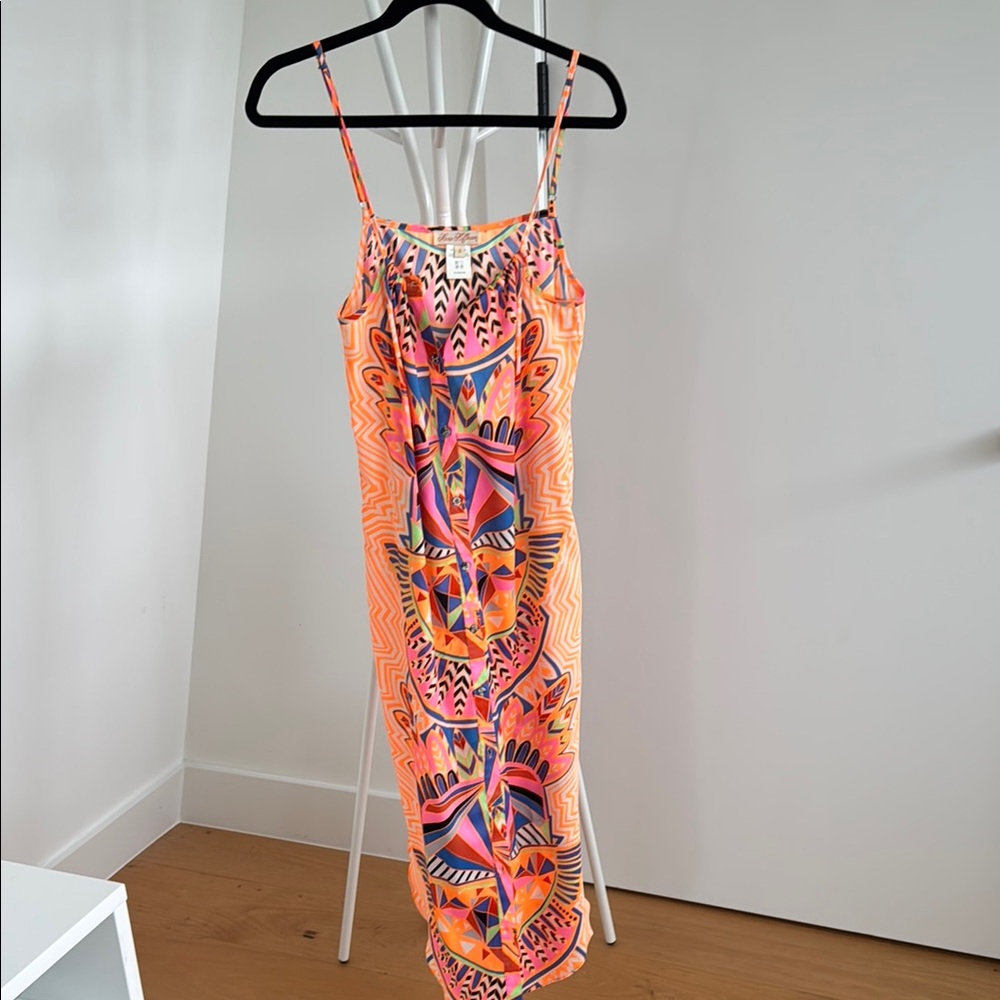 Mara Hoffman High-Low Maxi Slip Dress Resort